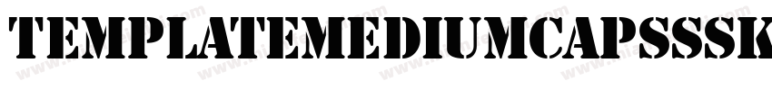 TemplateMediumCapsSSK Regular字体转换
